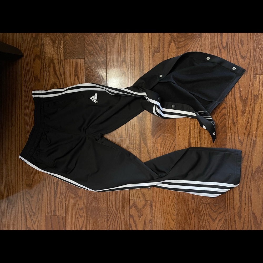 Adidas pants with buttons